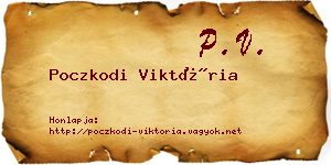 Poczkodi Viktória névjegykártya
