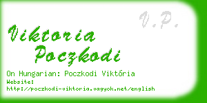 viktoria poczkodi business card